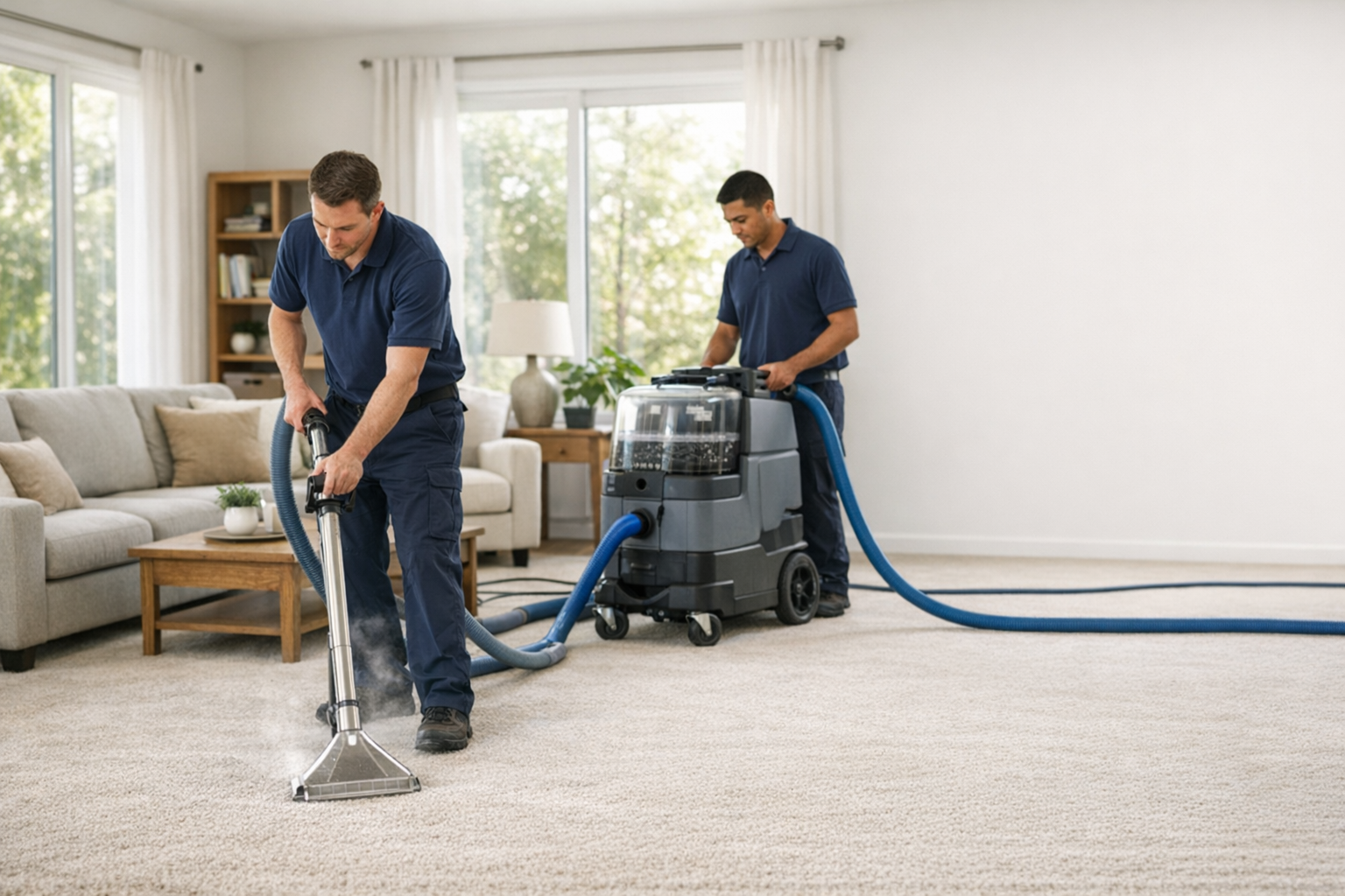 Professional fiber and upholstery cleaning service
